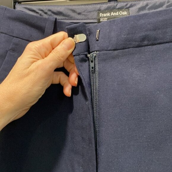 Frank and Oak Jane Navy Blue Straight Leg Pants Size 4 - Picture 5 of 13